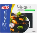 Мидии в ракушках Vici приорити в/м в чесночном соусе 500 г, Россия