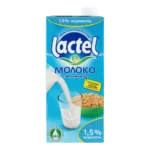 Молоко Lactel с витамином D 1,5% стерилизованное, 1000 мл, Казахстан