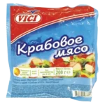 Мясо крабовое Vici замороженное. 200 г, Россия