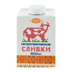 Сливки Петропавловские 10% ,500 мл, Казахстан