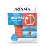 Филе-кусок Agama форель с кожей замороженные  200г, Россия