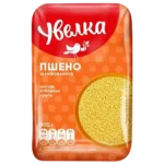 Крупа Увелка пшено шлифованное золотое, 800 г, Россия