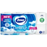 Туалетная бумага Zewa deluxe white 3 слойная, 8 шт, Россия